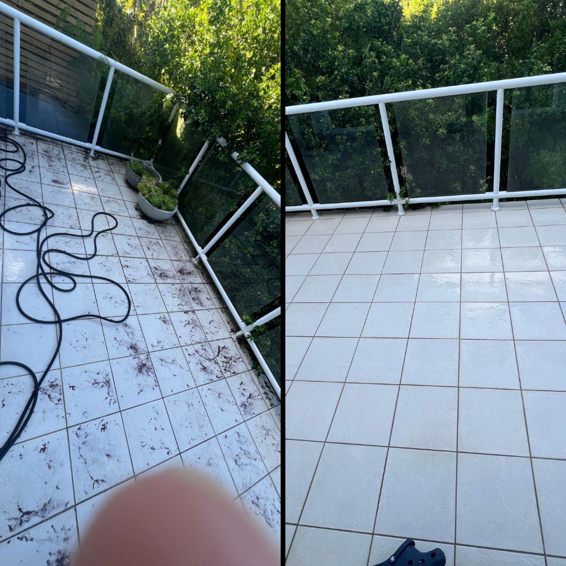 Balcony Tile Pressure Clean — Gold Coast