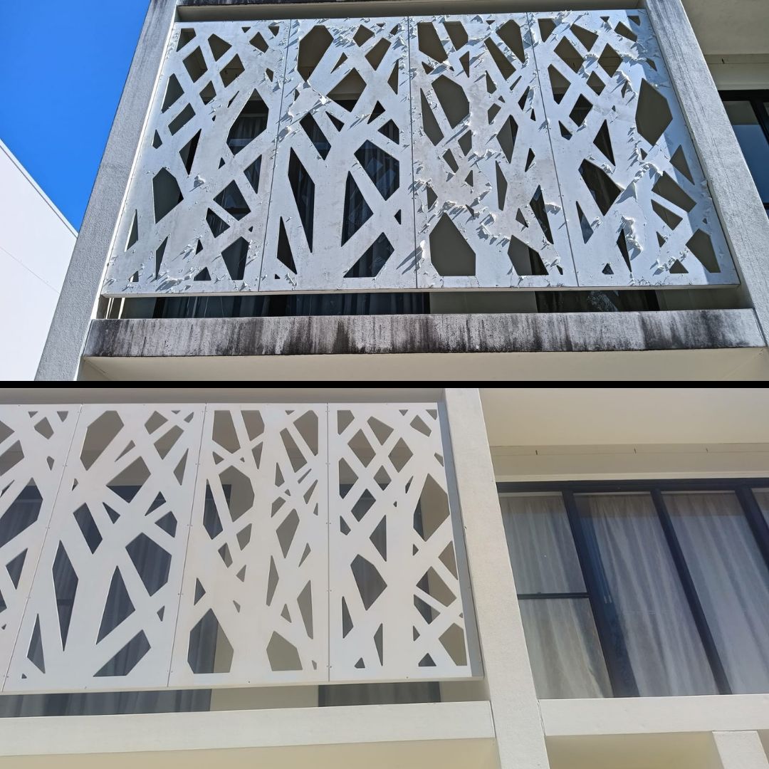 Decorative Privacy Screen — Multi-Stage Restoration