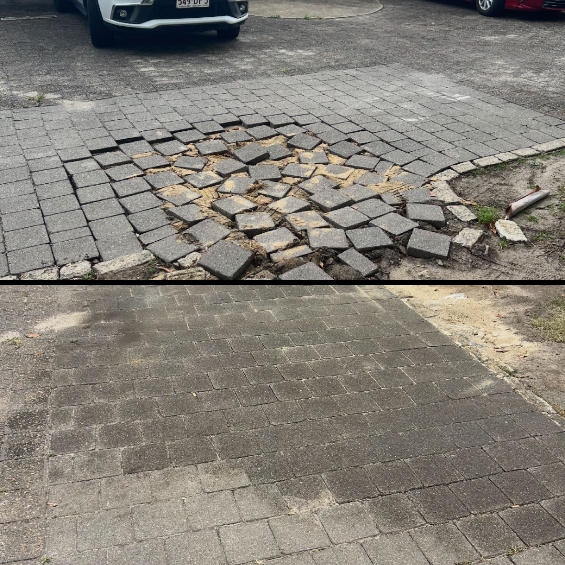 Paver Repair, Subbase Rebuild & Re-Lay